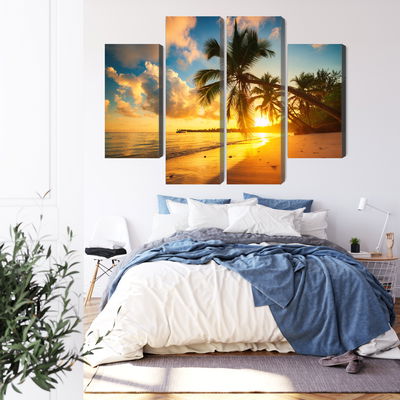 Ljuddämpande tavla - Tropical beach in punta