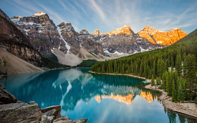 Ljuddämpande tavla - Canadian Moraine Lake 3d