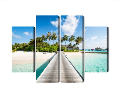 Ljuddämpande tavla - View of the tropical island