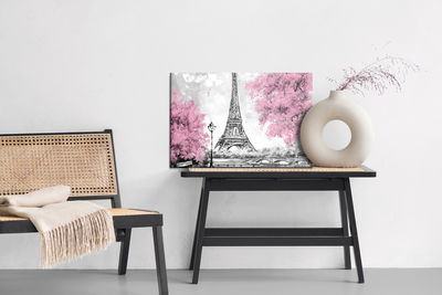 Ljuddämpande tavla - The eiffel tower between