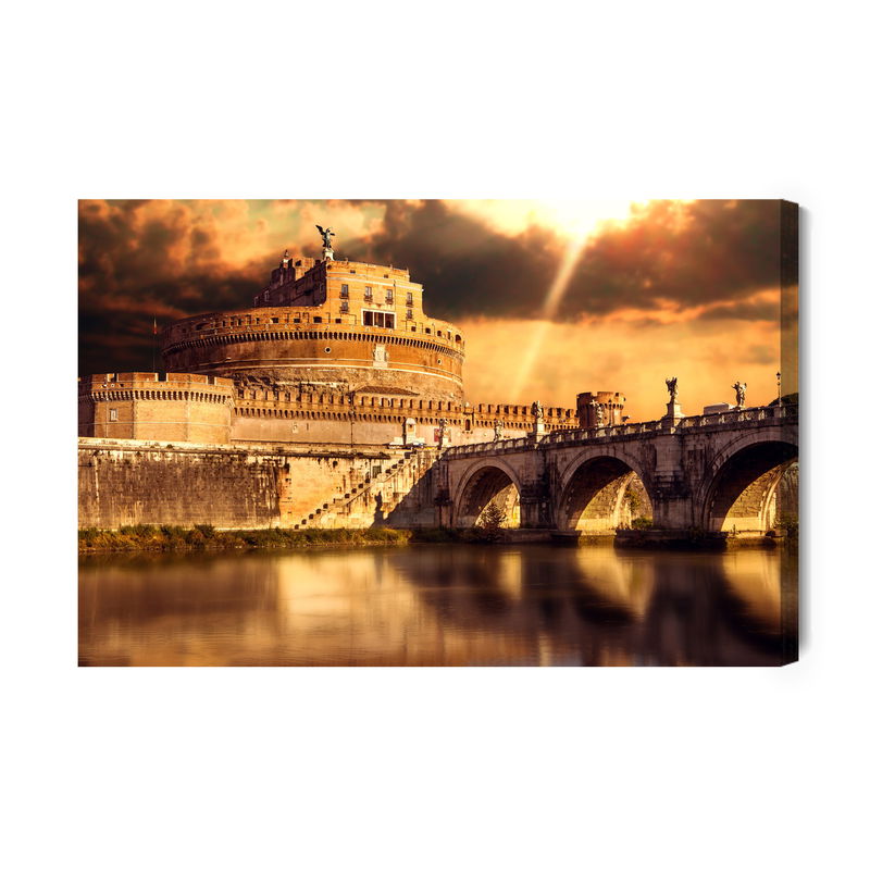 Ljuddämpande tavla - View of Rome in shades