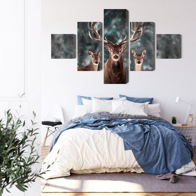 Ljuddämpande tavla - A deer and two does