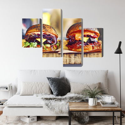 Ljuddämpande tavla - Vegan burgers