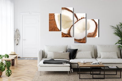 Ljuddämpande tavla - Coconut halves