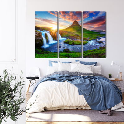 Ljuddämpande tavla - View of the kirkjufellsfoss