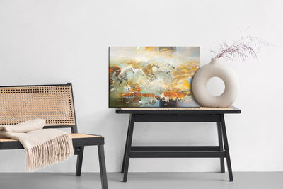 Ljuddämpande tavla - Galloping horses