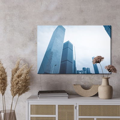 Ljuddämpande tavla - Modern skyscrapers, hong kong