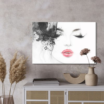 Ljuddämpande tavla - Female abstract face