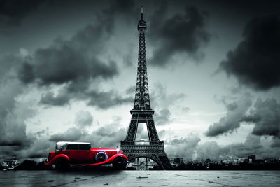 Ljuddämpande tavla - Old car against