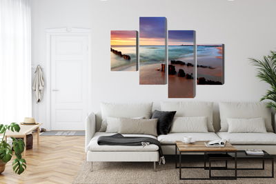 Ljuddämpande tavla - Sunrise over the baltic sea