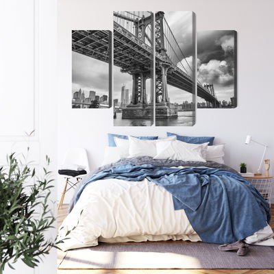 Ljuddämpande tavla - Manhattan bridge in New York