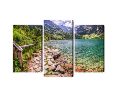 Ljuddämpande tavla - 3d view of the lake