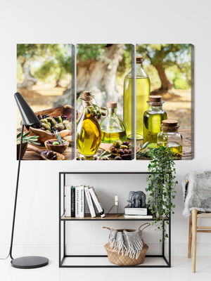 Ljuddämpande tavla - Oil bottles