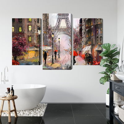 Ljuddämpande tavla - View of the street of Paris