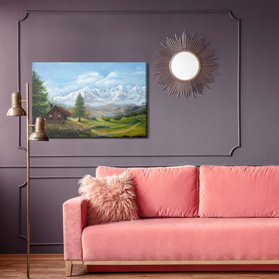 Ljuddämpande tavla - House on the background