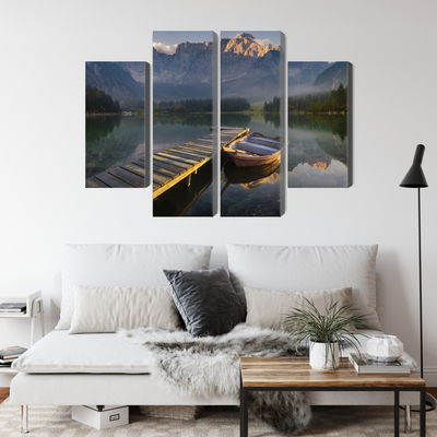 Ljuddämpande tavla - Wooden bridge over