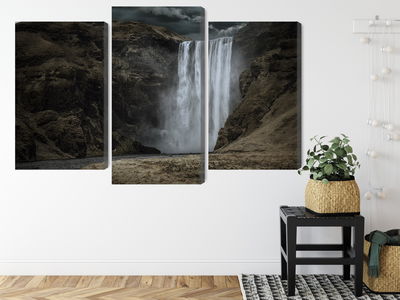 Ljuddämpande tavla - The majestic skogafoss