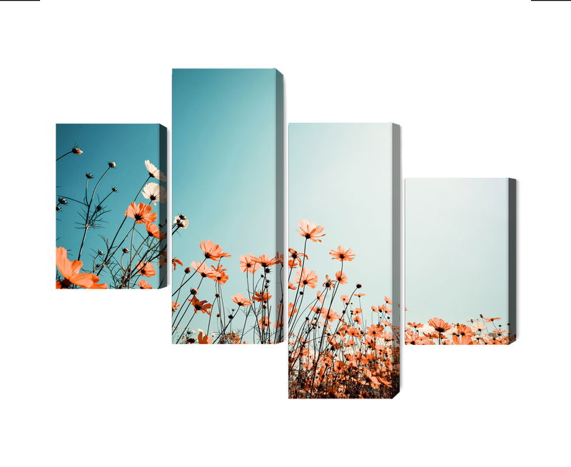 Ljuddämpande tavla - Field flowers in the sun