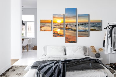 Ljuddämpande tavla - Baltic sea at sunset