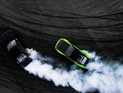 Ljuddämpande tavla - Drifting 3d cars