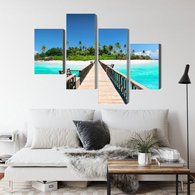 Ljuddämpande tavla - 3d pier in the maldives