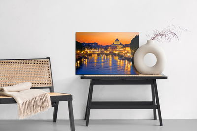 Ljuddämpande tavla - St. angel in Rome at evening