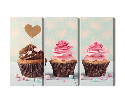 Ljuddämpande tavla - Cupcakes with cream