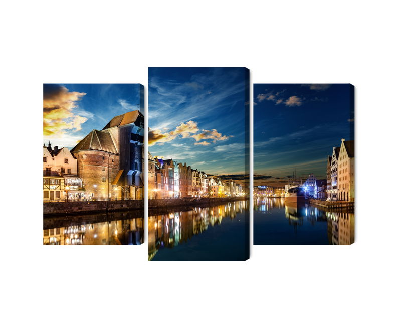 Ljuddämpande tavla - Gdansk wharf and the crane