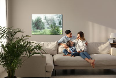 Ljuddämpande tavla - Pine forest