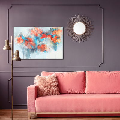 Ljuddämpande tavla - Watercolor poppies