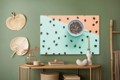 Ljuddämpande tavla - A cup of coffee beans