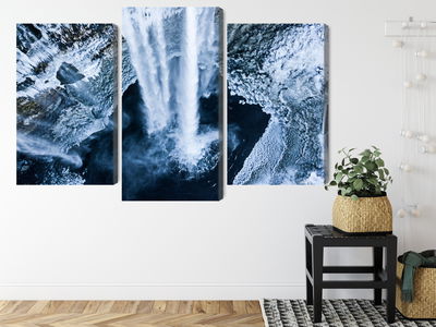 Ljuddämpande tavla - Winter waterfall