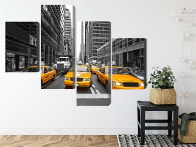 Ljuddämpande tavla - Yellow taxis in New York city