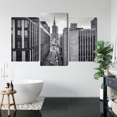 Ljuddämpande tavla - Black and white panorama