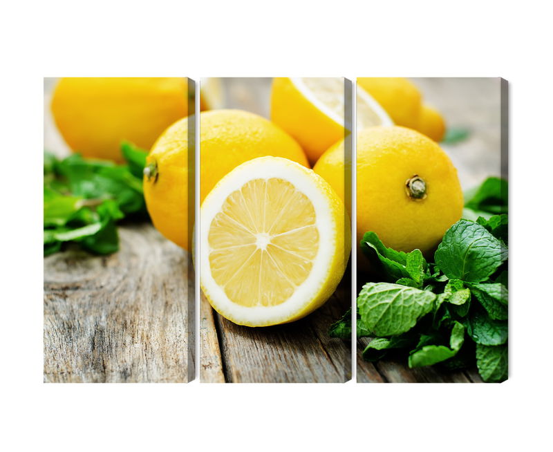 Ljuddämpande tavla - Lemon with mint