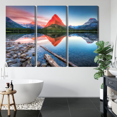 Ljuddämpande tavla - Swiftcurrent lake in the Usa