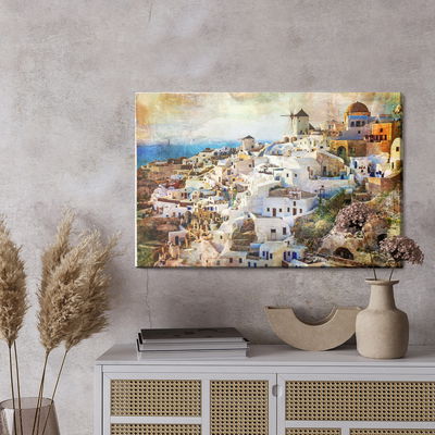 Ljuddämpande tavla - Architecture of santorini