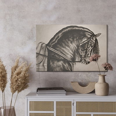 Ljuddämpande tavla - Sketched horse