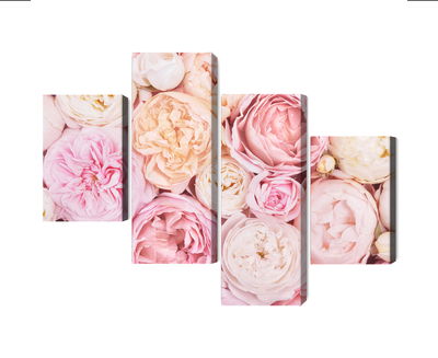 Ljuddämpande tavla - Blooming flowers in pastel