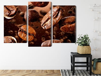 Ljuddämpande tavla - Brown coffee beans
