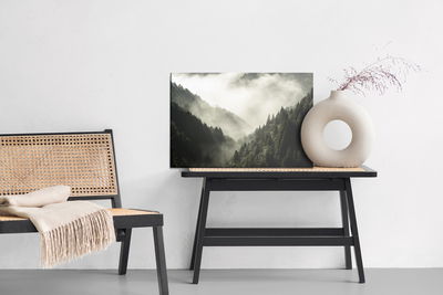 Ljuddämpande tavla - High mountain in mist