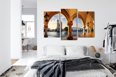 Ljuddämpande tavla - View of Kraków at sunset