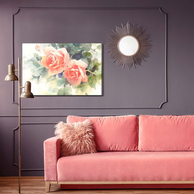 Ljuddämpande tavla - Beautiful colorful roses