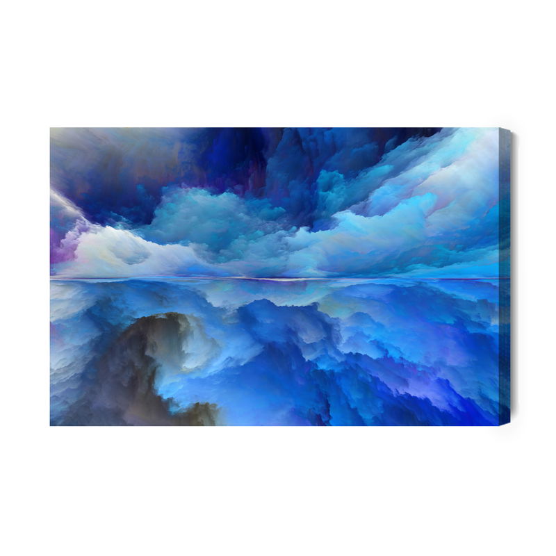 Ljuddämpande tavla - Abstract reflection of clouds