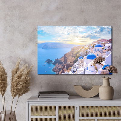 Ljuddämpande tavla - Sea and sunny greece