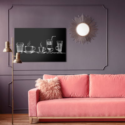 Ljuddämpande tavla - Coffee cups set