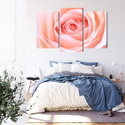 Ljuddämpande tavla - Pastel rose on a 3d macro