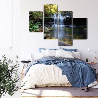 Ljuddämpande tavla - A waterfall in the bush