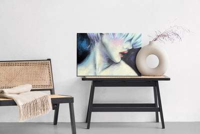 Ljuddämpande tavla - A woman's face