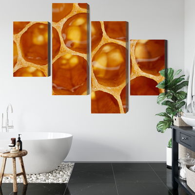 Ljuddämpande tavla - Honeycomb in macro scale